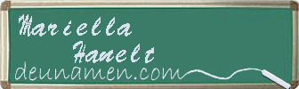 Mariella Hanelt Visitenkarte